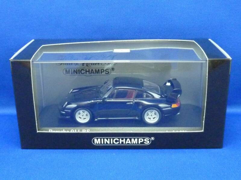 ⑥ミニチャンプス 1/43 ポルシェ 911 RS 1995 Black(MINICHAMPS, PMA, Porsche)