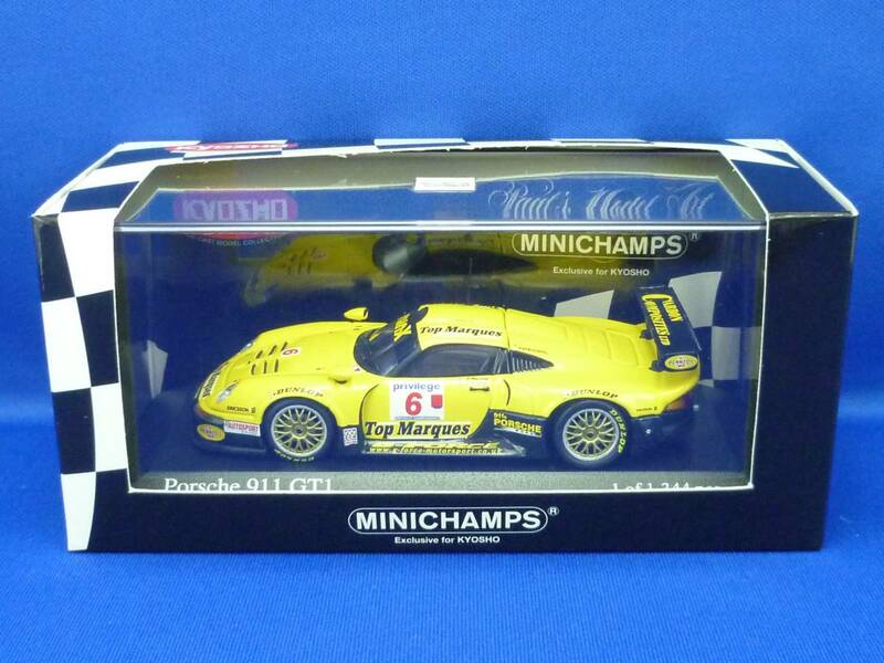 ⑨ミニチャンプス 1/43 ポルシェ 911 GT1 #6 British GTC 1999