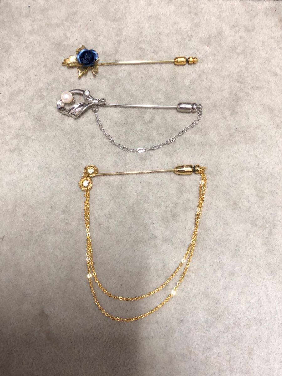 ブローチ　3点セット　ヴィンテージ　アクセサリー　レディース　ゆうパック60サイズ