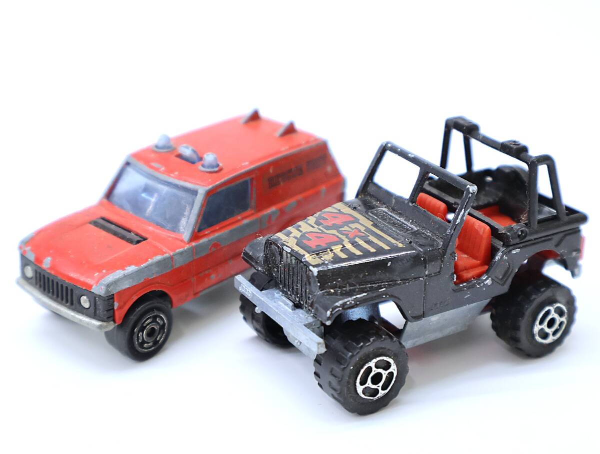 ★中1392 2点まとめて MAJORETTE マジョレット RANGE ROVER レンジローバー レスキュー JEEP ジープ ミニカー 自動車 32505271