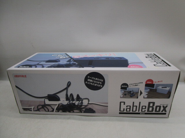 ★手0343 BUFFALO バッファロー ケーブルボックス CableBox Black BSTB01LBK 未使用 32506032
