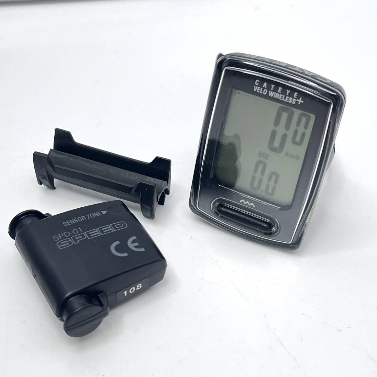 ①(志)CATEYE/キャットアイ VELO Wireless SPD-01 CC-VT230W /ワイヤレスサイコン ワイヤレスサイクルコンピューター (o)0709F