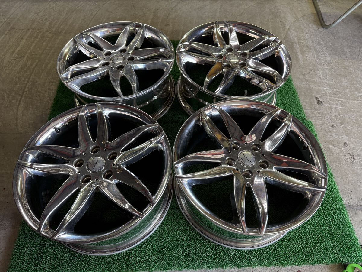 メッキ18インチ ホイール MIRAGE　ミラージュ　7.5J＋53 中古4本　SEIKEN 