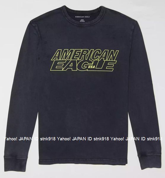 〓SALE!! ラスト!! アメリカンイーグル/US XXL/AE Graphic ロンTee/Black
