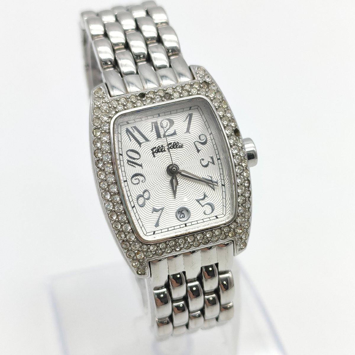 FOLLI FOLLIE フォリフォリ クオーツ レディース 並行輸入品 WF5T081BDS ケース石抜け 稼働品 S1453