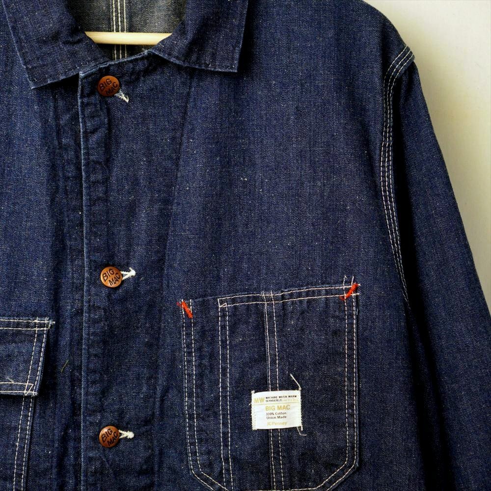 50s60s70s ビンテージ BIGMAC ビッグマック デニム カバーオール チョアコート デニム