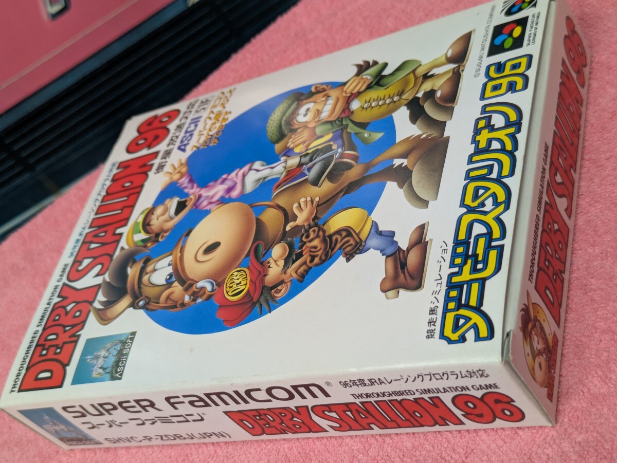 任天堂 スーパーファミコン 美品 ASCII ダービースタリオン96 元箱取説付 現状品 株式会社アスキー DERBY STALLION 96 ダビスタ 衛星放送