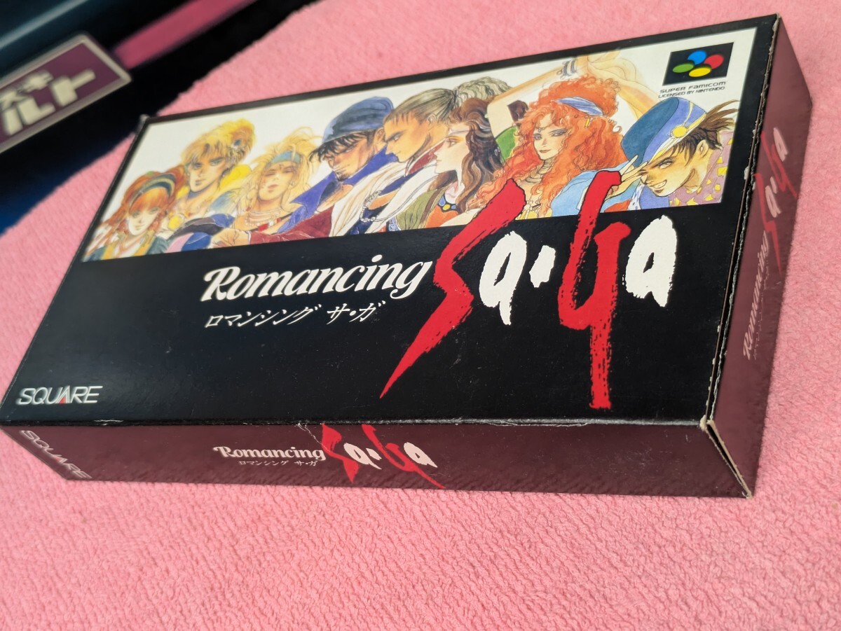 任天堂 スーパーファミコン SQUARESOFT ロマンシング サ ガ 元箱取説付 中古現状品 株式会社スクウェア Romancing Sa Ga Nintendo RPG