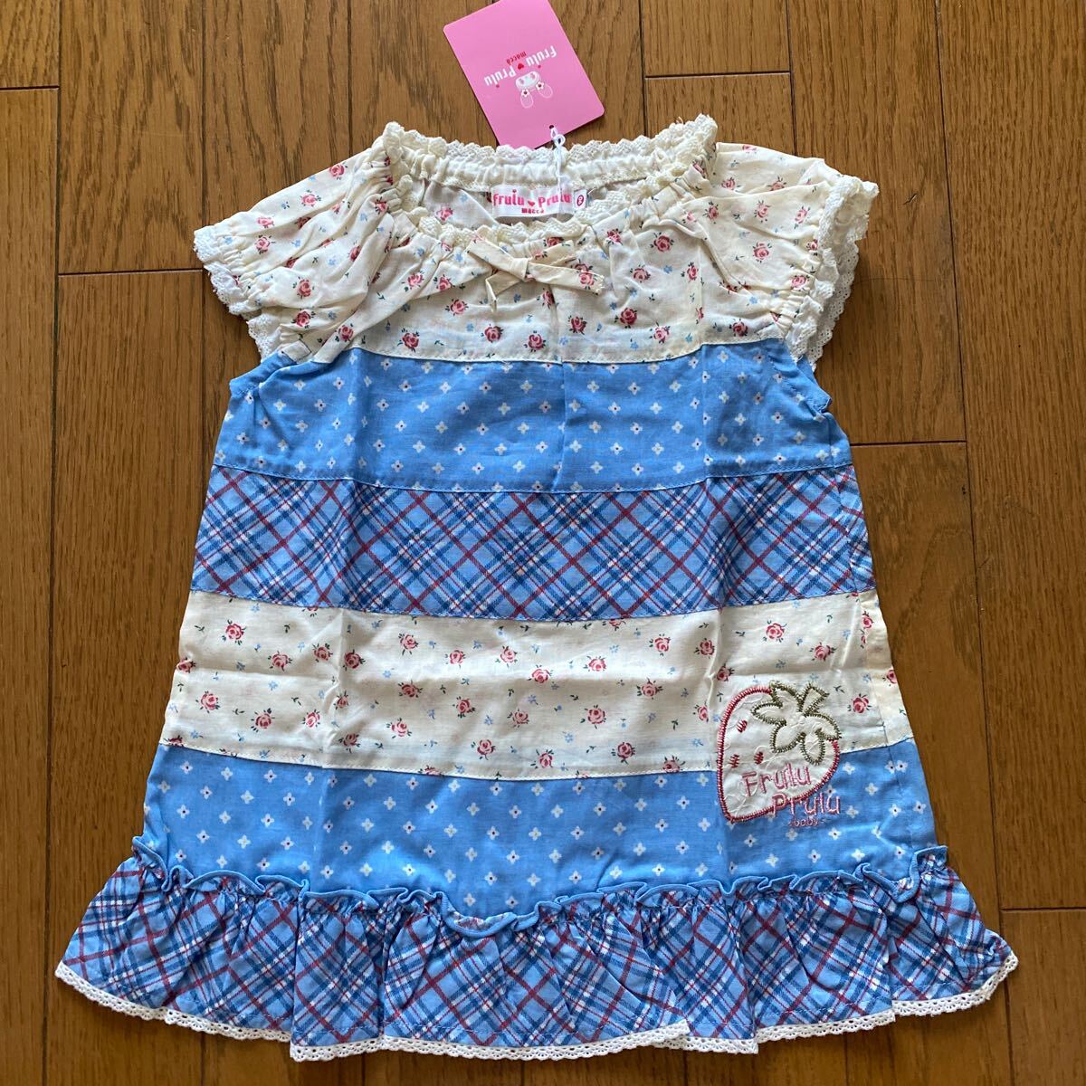 SALE 未使用　マッカ　ワンピース　90 半袖チュニックTシャツ カットソー 女の子