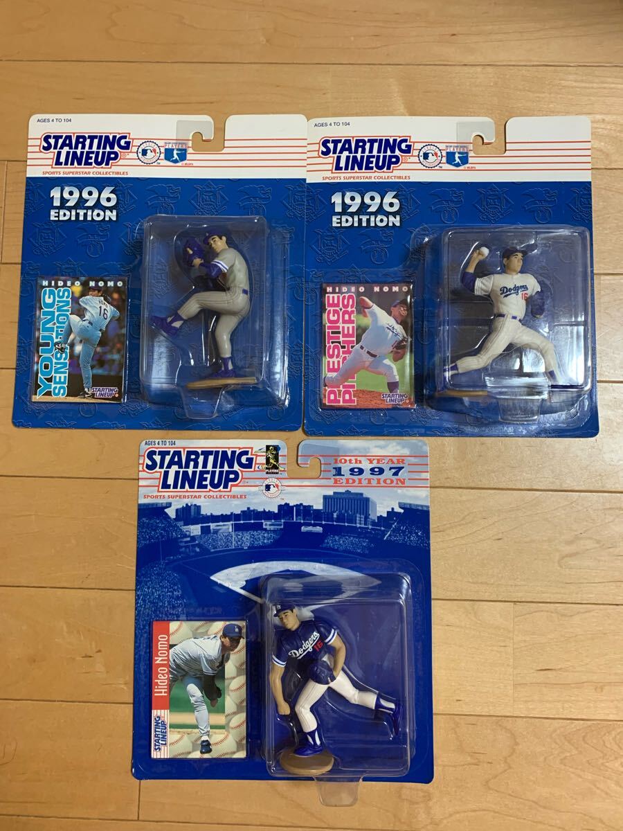 ケナー MLB スターティングラインナップ 1996-1997 野茂英雄 フィギュア 3種