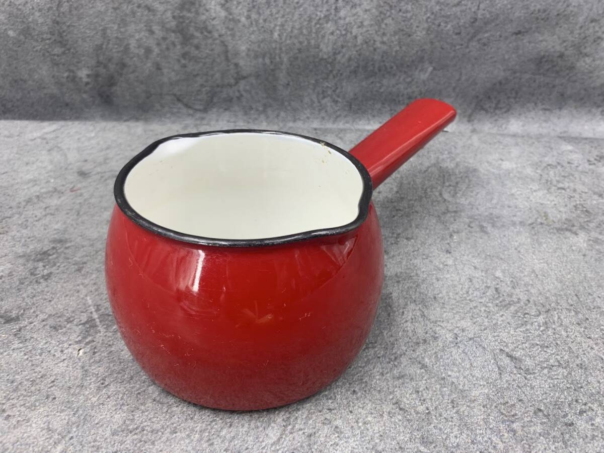 【 wear ever ホーロー ミルクパン 】エバーウエア 琺瑯 レトロ 調理器具 キッチン