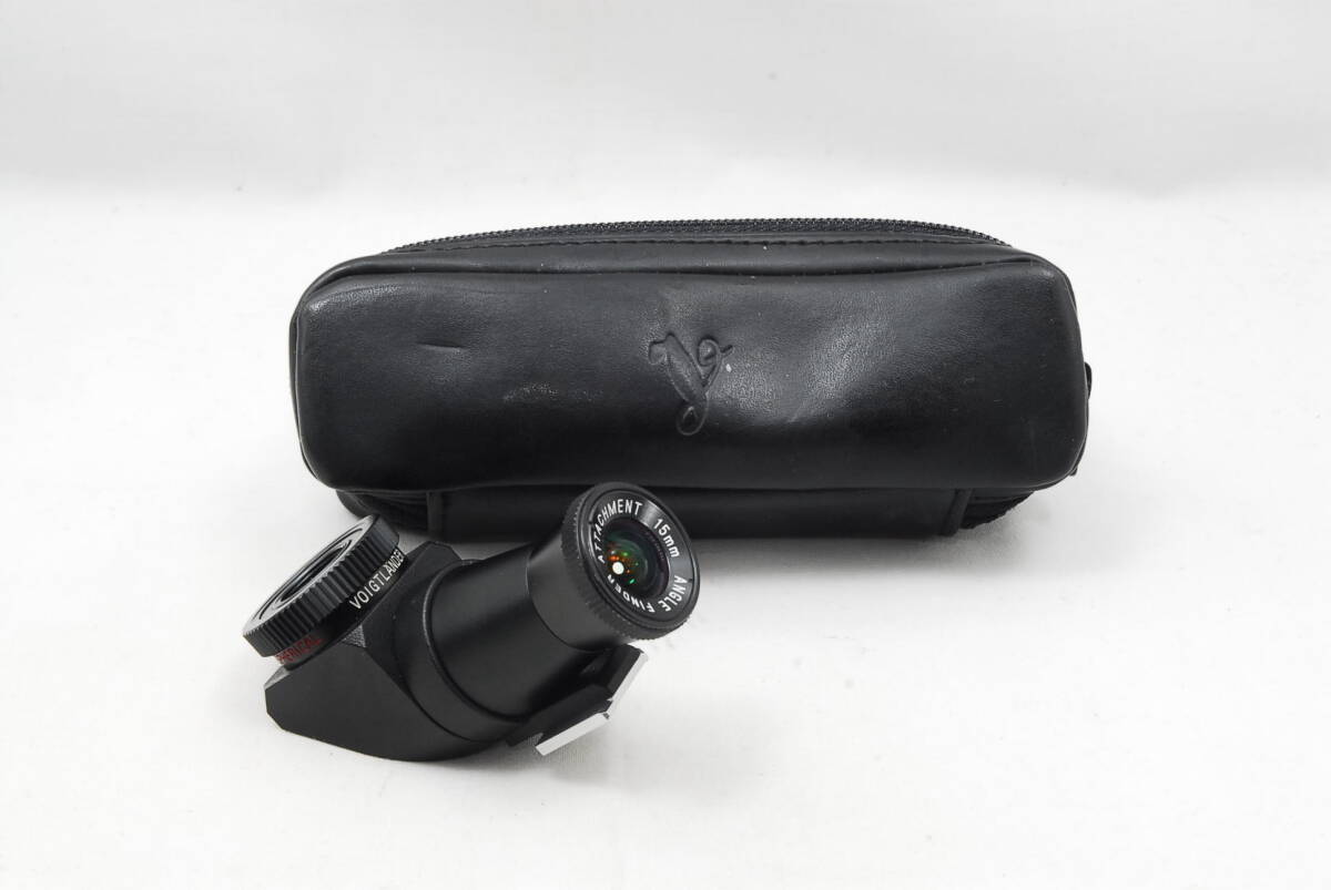 ★美品★ 希少 VOIGTLANDER フォクトレンダー ハッセルブラッド用 アングルファインダー ASPH 15mmアタッチメント ケース付（R7-101）