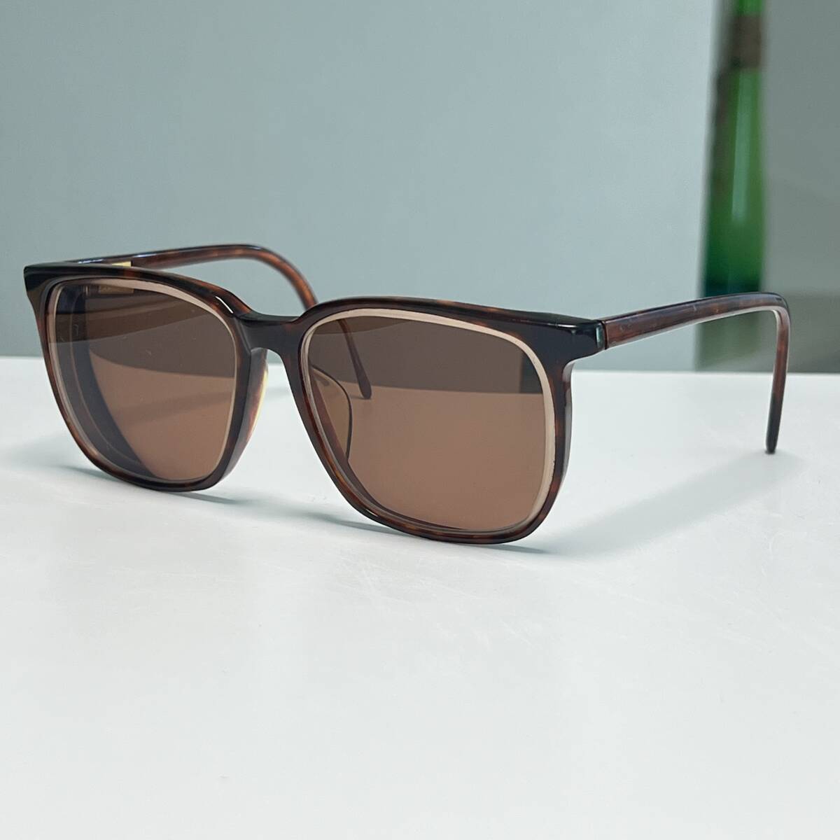 ◆POLO RALPH LAUREN ポロ ラルフローレン 眼鏡フレーム メガネ S-9007 097 スクエア型 ヴィンテージ Vintage メンズ 男性用 ブラウン
