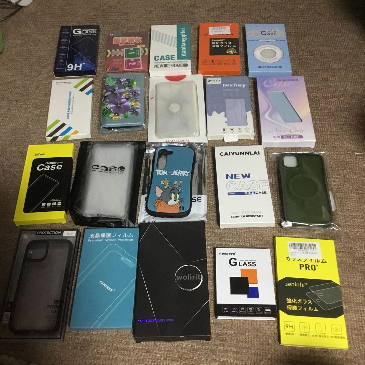 未使用大量20iPhone Android ケース　ガラスフィルム