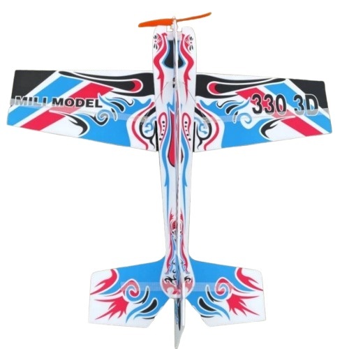 青色 3D Mercury Fixed-wing Aerobatic Magic Board Plane Rc Airplaneラジコン 飛行機　850mm(kit)＆lt;BR＆gt;＆lt;BR＆gt;＆lt;BR＆gt;