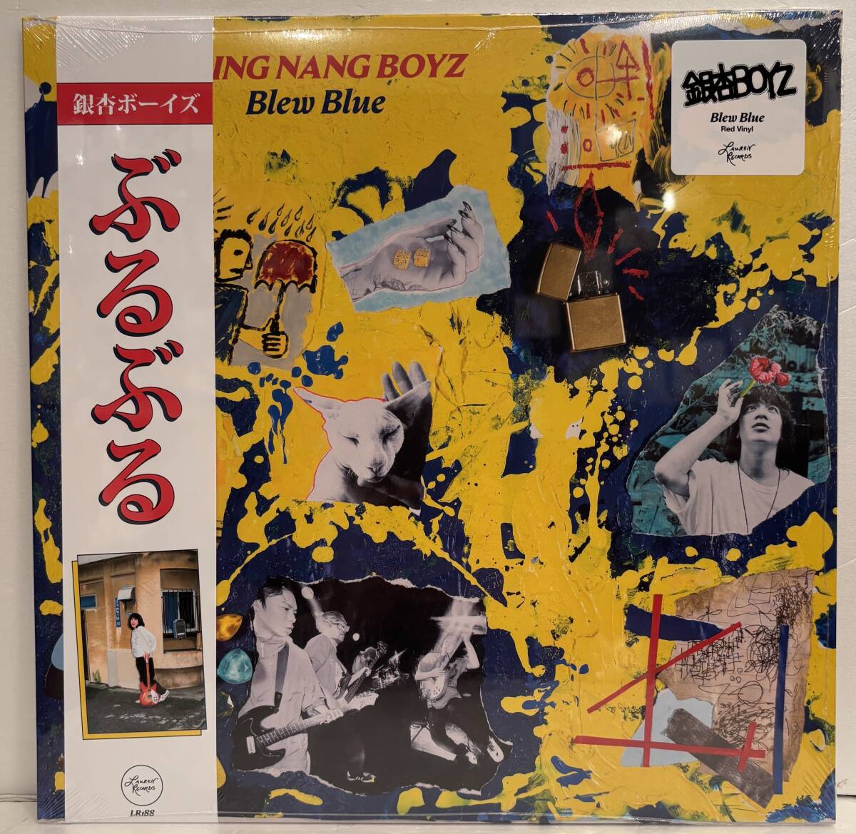 ◇新品 NEW LP◇銀杏BOYZ Ging Nang Boyz/ぶるぶる Blew Blue LR188/RED VINYL仕様/US盤 レコード アナログ 峯田和伸 GOING STEADY PUNK