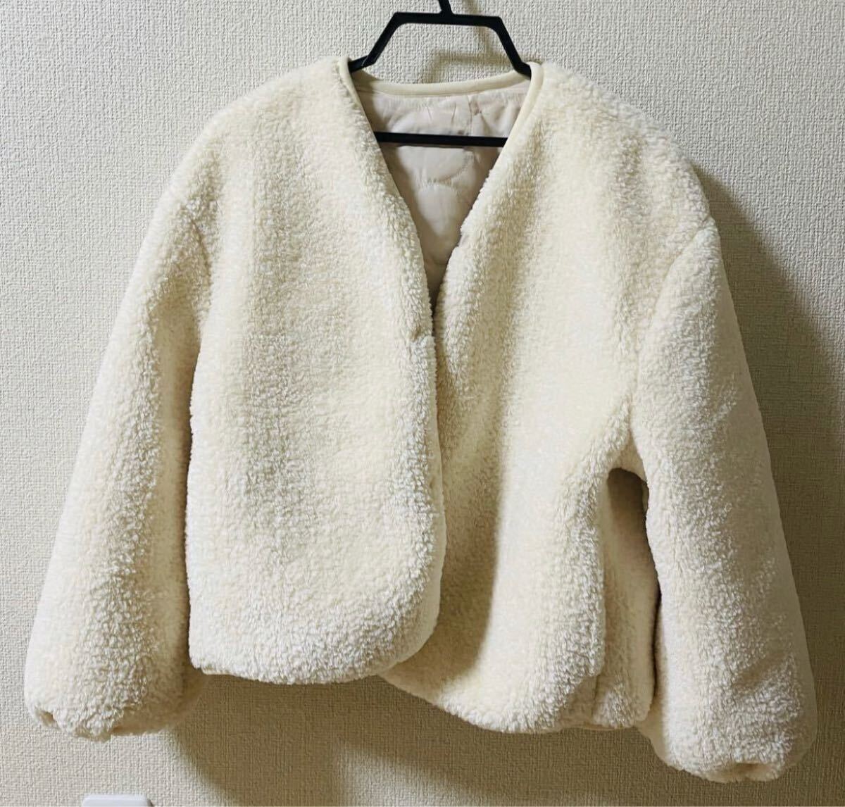 Dot&Stripes CHILD WOMAN ドットアンドストライプスチャイルドウーマン キルティングボア リバーシブル アウター（新品・タグ付き）