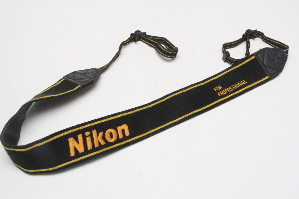 ニコン Nikon ストラップ FOR PROFESSIONAL 　黄黒色