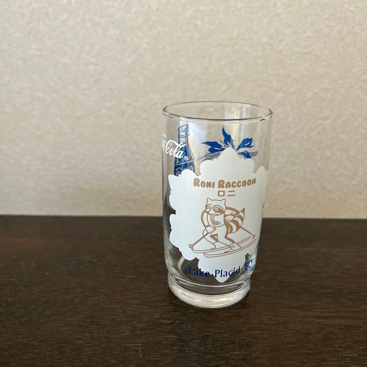 コカコーラ Coca-Cola 昭和レトロ グラス LakePlacid 80 ロニ RONIRACCOON 1998 長野オリンピック 値下げ