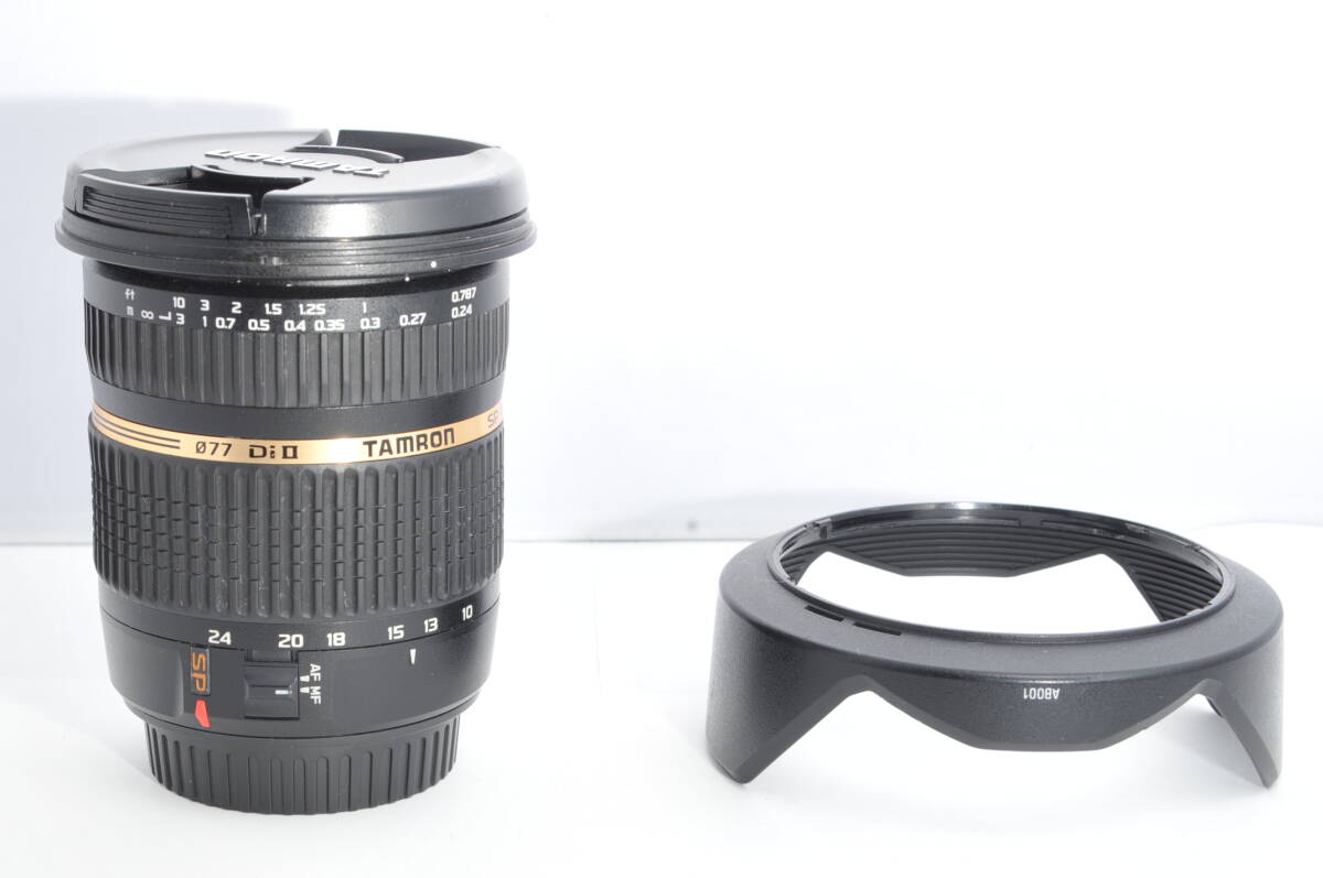 〓外観綺麗　フード付〓タムロン　TAMRON SP 10-24mm F3.5-4.5 DiII 　キヤノン用