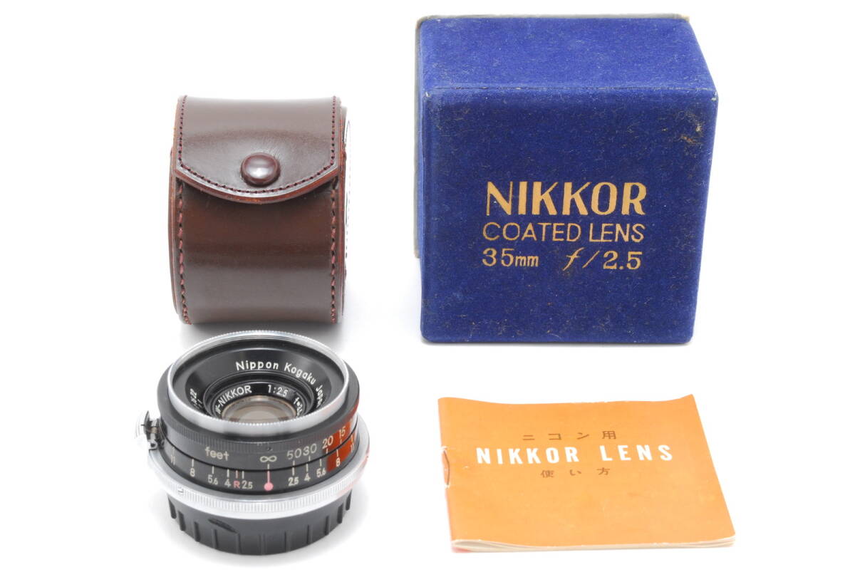 [A品] Nikon W-NIKKOR 35mm F2.5 ブラック＊Sマウント＊コレクター品＊11357