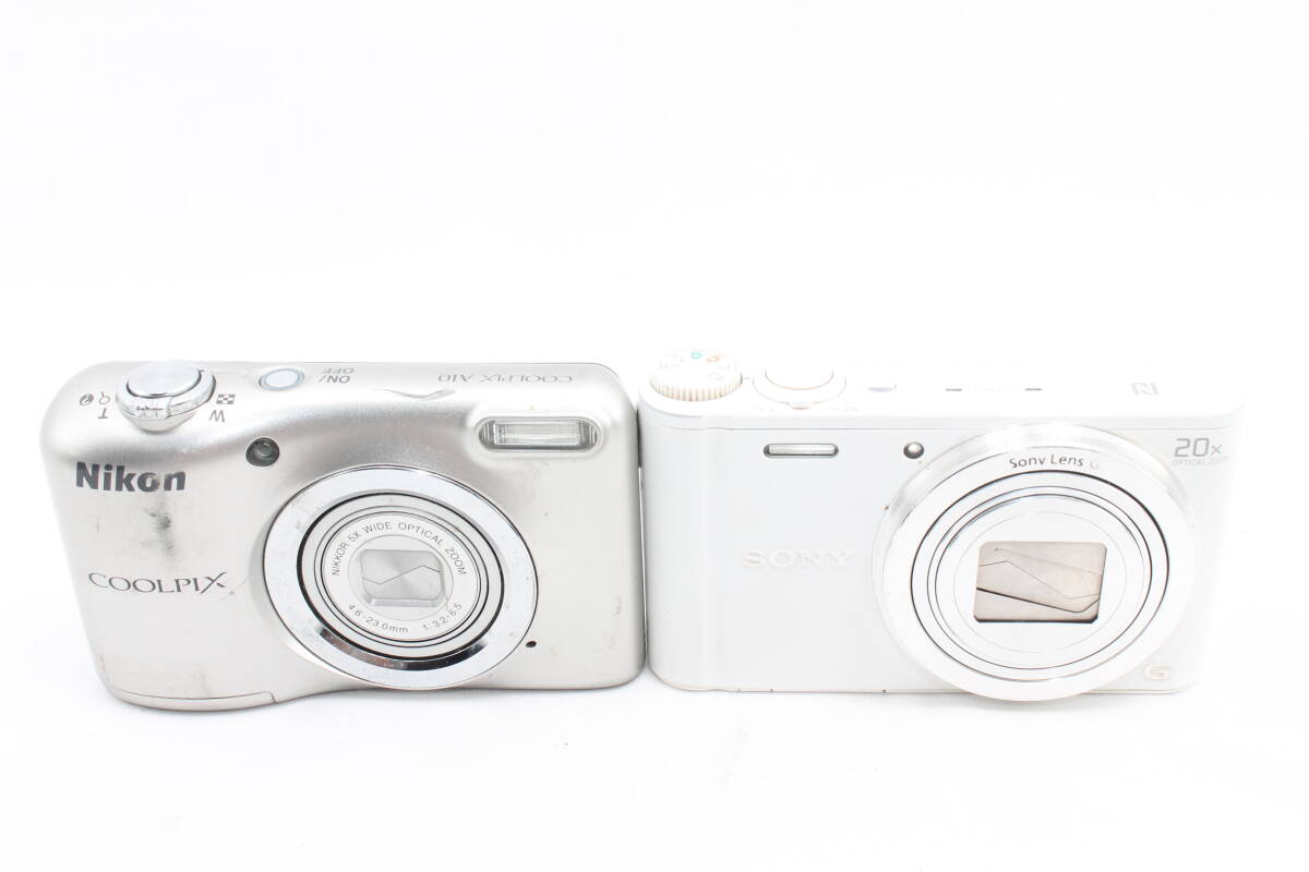 20250614KNA-13※SONY(ソニー) Cyber-shot WX350 光学20倍 ホワイト※Nikon COOLPIX A10 シルバー 