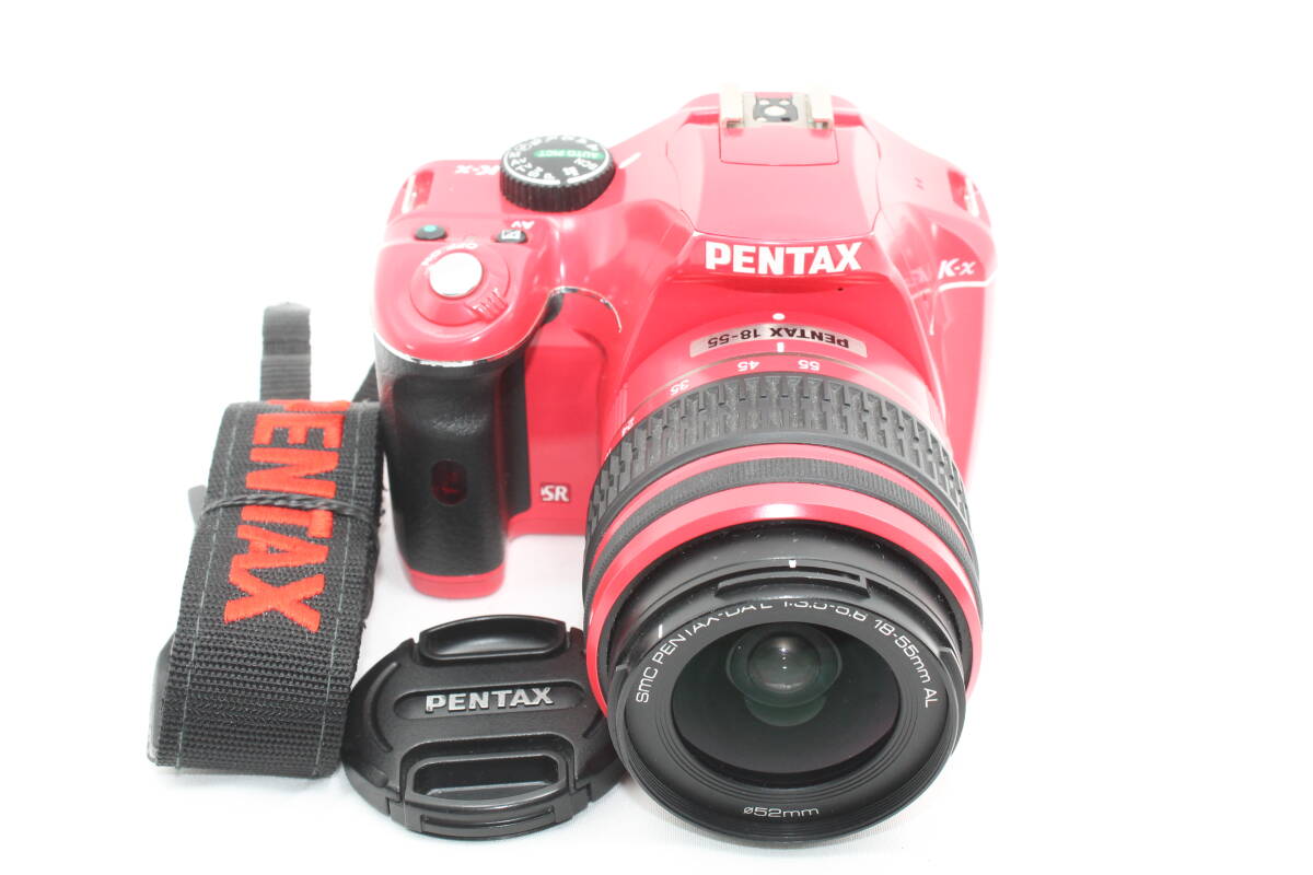 【20250705KNB-03】PENTAX デジタル一眼レフカメラ K-x レンズキット レッド