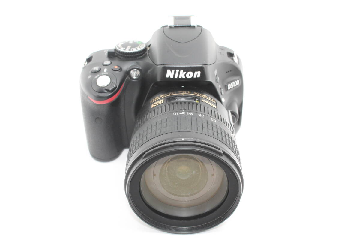 【20250705KNB-08】Nikon デジタル一眼レフカメラ D5100　Nikon AF-S DX Zoom Nikkor ED 18-70mm F3.5-4.5G