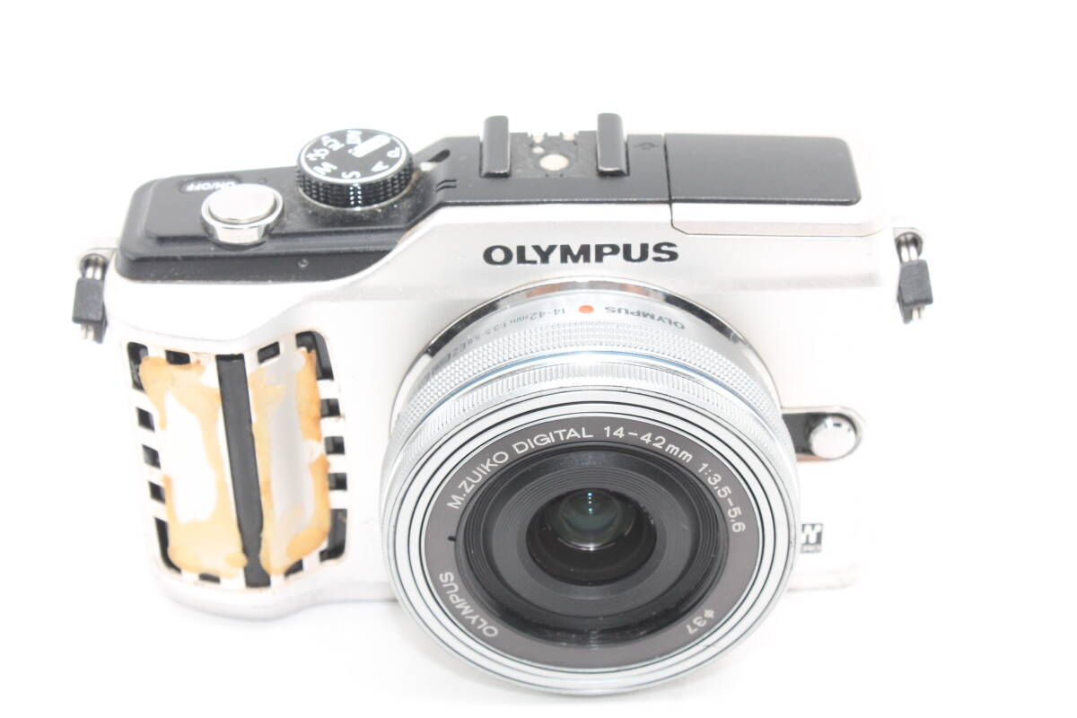 【20250705KNB-13】OLYMPUS ミラーレス一眼 E-PL2 パンケーキレンズ14-42