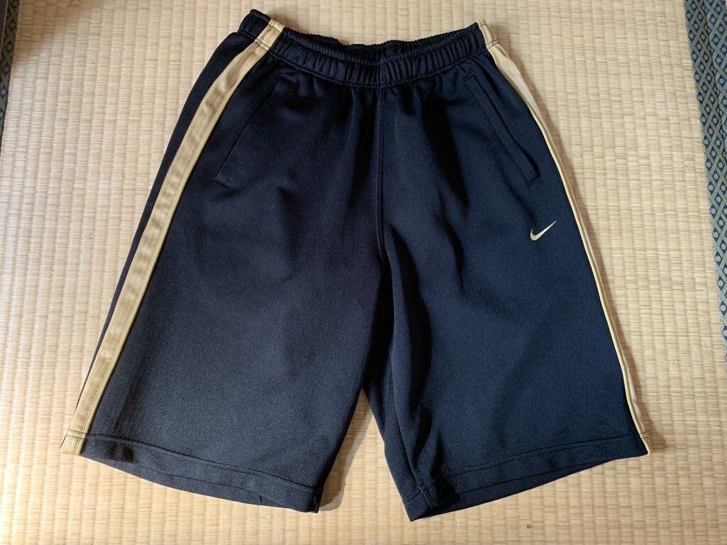 NIKE/ナイキ FIT DRI ショートパンツ L ブラック×ゴールド