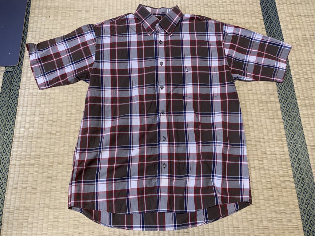 Hush Puppies/ハッシュパピー 半袖ボタンダウンシャツ サイズM
