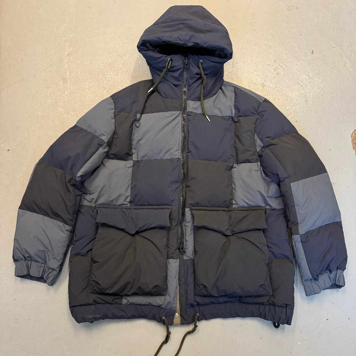 ☆sacai サカイ☆ 23年 Patchwork Padded Blouson パッチワーク パテッド ブルゾン アウター ダウン 防寒 23-03217M outer down