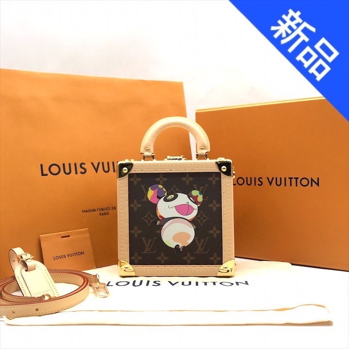 新品未使用 LOUIS VUITTON ルイヴィトン 村上隆 パンダ モノグラム ミニ スクエア トランク 2WAY ハンド ショルダー バッグ m14654