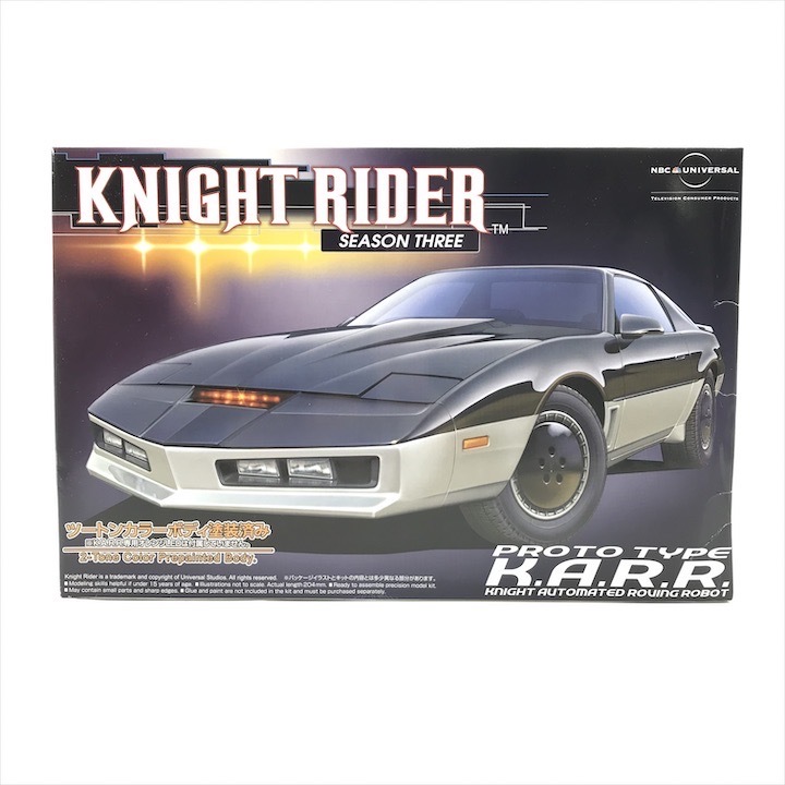 保管品 未組立 AOSHIMA ナイトライダー season three プロトタイプ k.a.r.r 1/24 ツートンカラーボディ プラモ 玩具 m13662