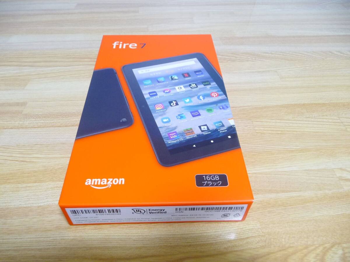 ◆新品未開封 Amazon タブレットPC Fire 7（第12世代 2022年発売）B099HDFGJ6 [7型/Wi-Fiモデル/ストレージ16GB/ブラック] 