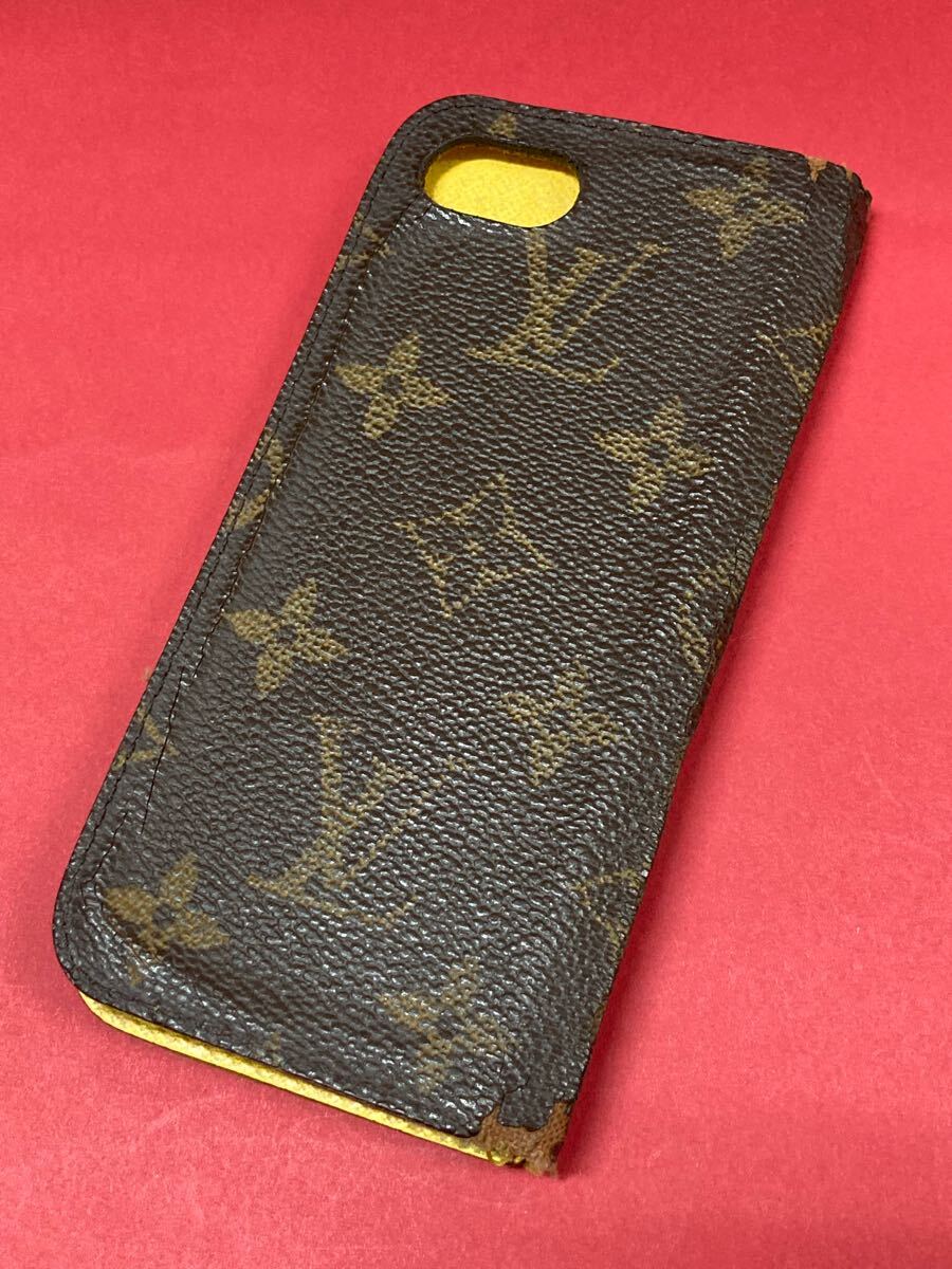 ルイヴィトン ♪ モノグラム フォリオ iPhone ケース スマホケース カバー 手帳型 イエロー LOUIS VUITTON スマホ ルイ・ヴィトン 