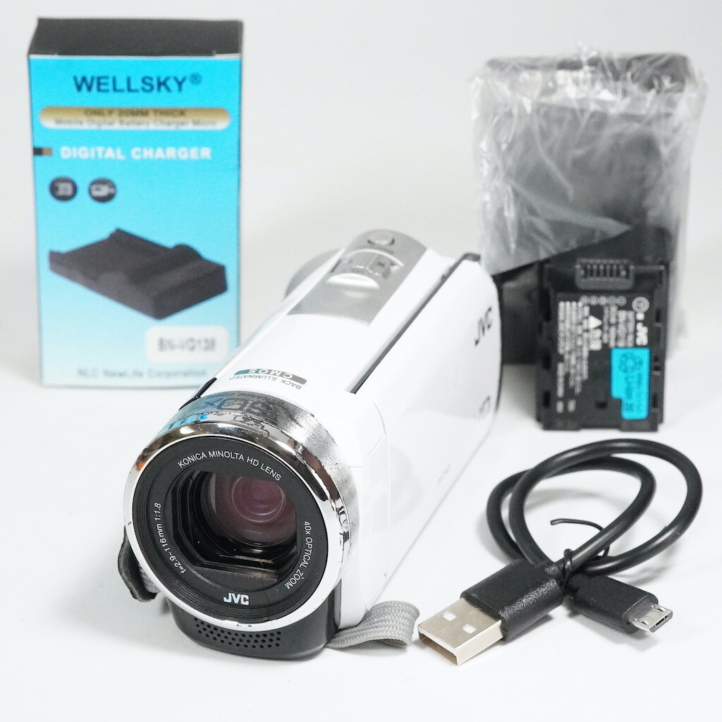 JVC Victor Everio GZ-E750-W ホワイト 動作OK 返金保証 /1978