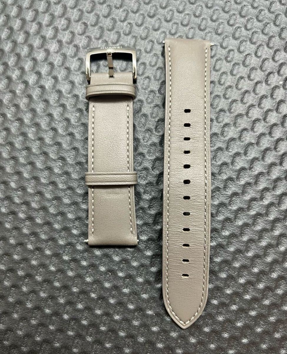 HUAWEI Watch 純正ベルト ストラップバンド腕時計ベルト 革ベルト レザー 20S