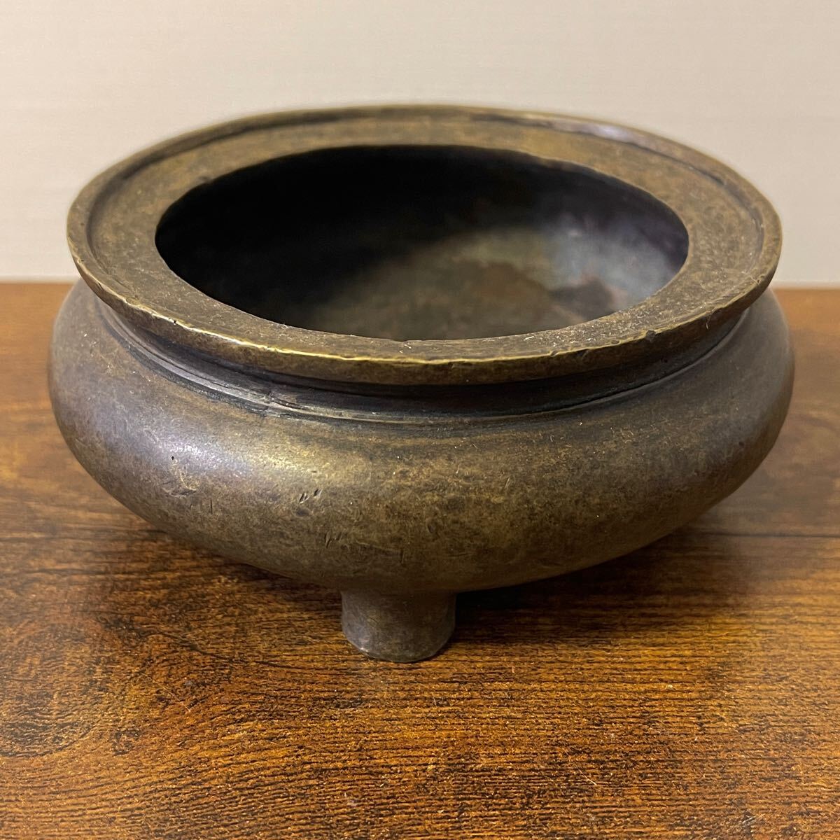 中国美術 香炉 時代物 銅製 香道具 古銅