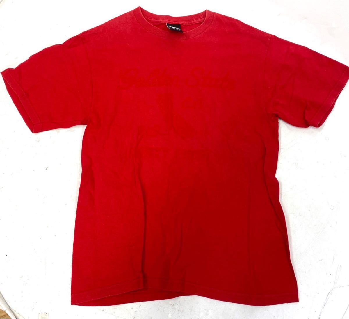 STUSSY ステューシー 半袖 Tシャツ 赤 レッド トップス メンズ サイズS ky053108