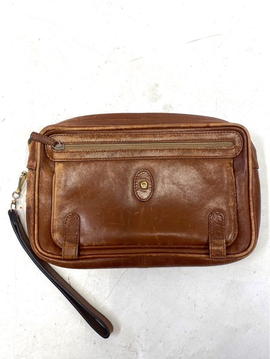 Etienne AIGNER エティエンヌアイグナー セカンドバッグ クラッチバッグ メンズ レザー