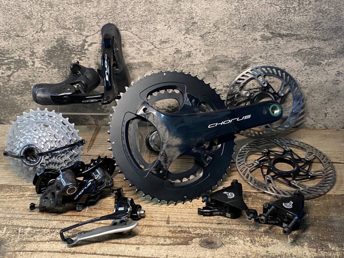 JE452 カンパニョーロ CAMPAGNOLO CHORUS コンポセット 12x2s 機械式シフト 油圧ブレーキ (170mm,52/36T,12-33T)