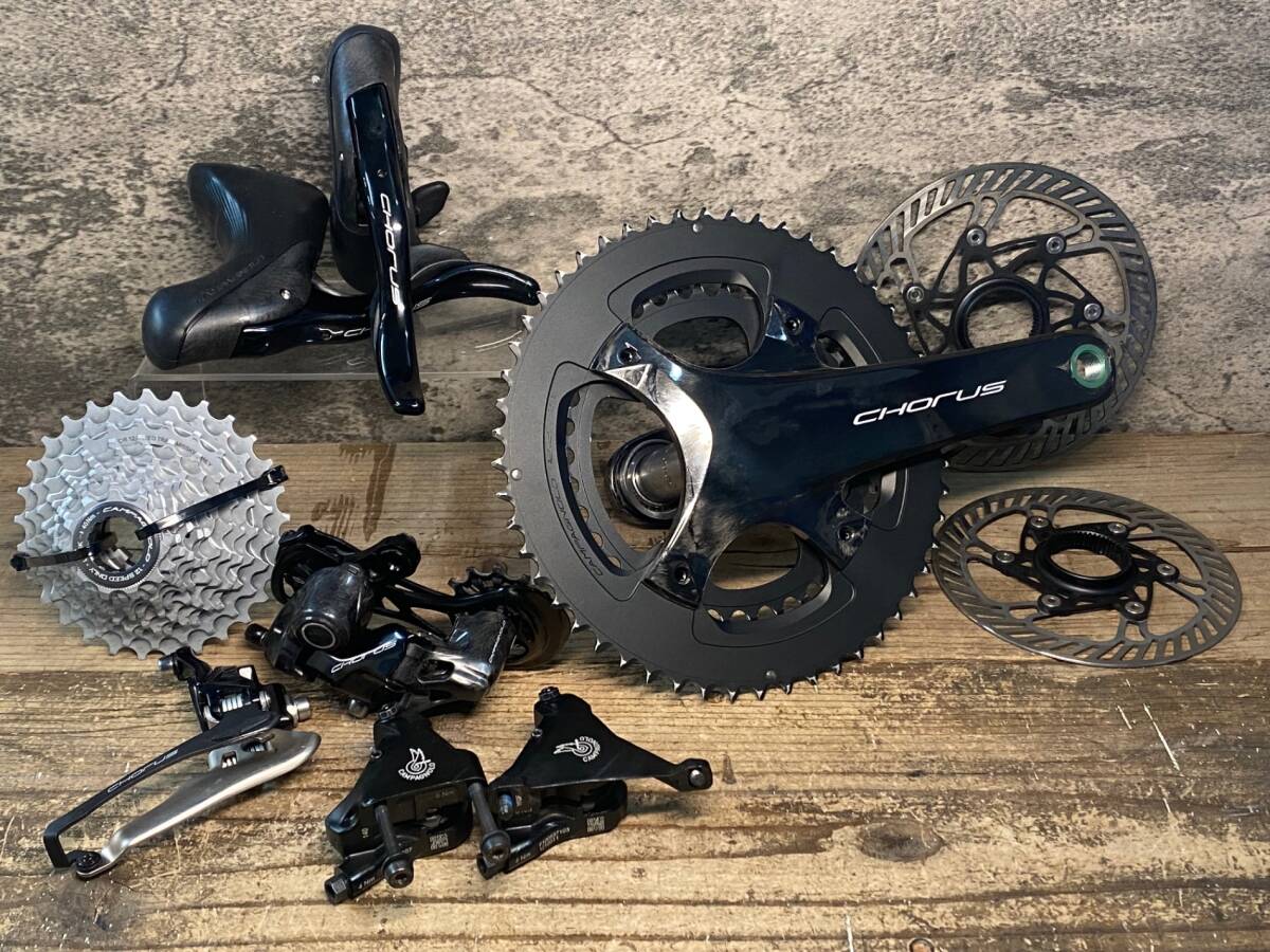 JE451 カンパニョーロ CAMPAGNOLO CHORUS コンポセット 12x2s 機械式シフト 油圧ブレーキ (170mm,52/36T,12-29T)