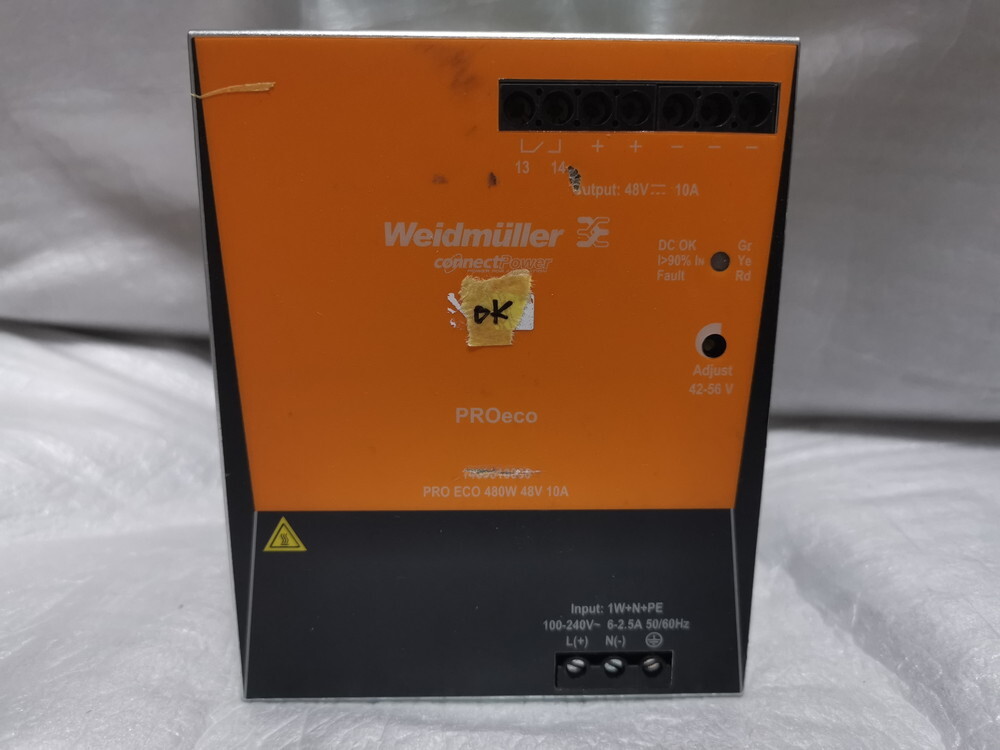 ★動作保証★ Weidmueller PROeco/PRO ECO 480W 48V 10A 大容量高電圧48Vスイッチング電源