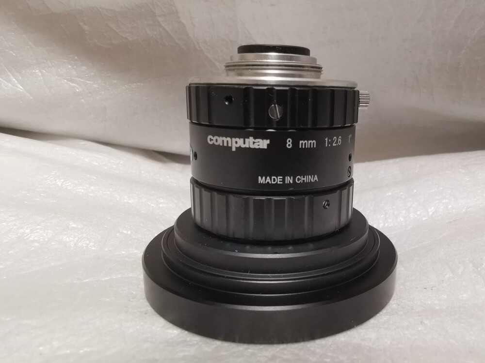 ★貴重！未使用に近い★ FUJINON CF8ZA-1S 8mm/F1.8 1.2"大光径 2千万画素超高解像対応Cマウントレンズ (フード有り)