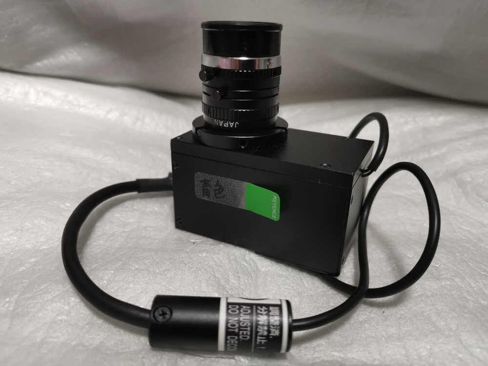 ★未使用★ Moritex MSCL-CB39+16mmレンズ 同軸青色LED照明(レンズ先端装着で照明取付考慮不要)