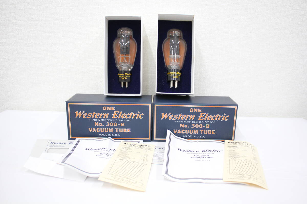 【返品保証】 【2個まとめ】ONE Western Electric No 300-B VACUUM TUBE 真空管 BT685