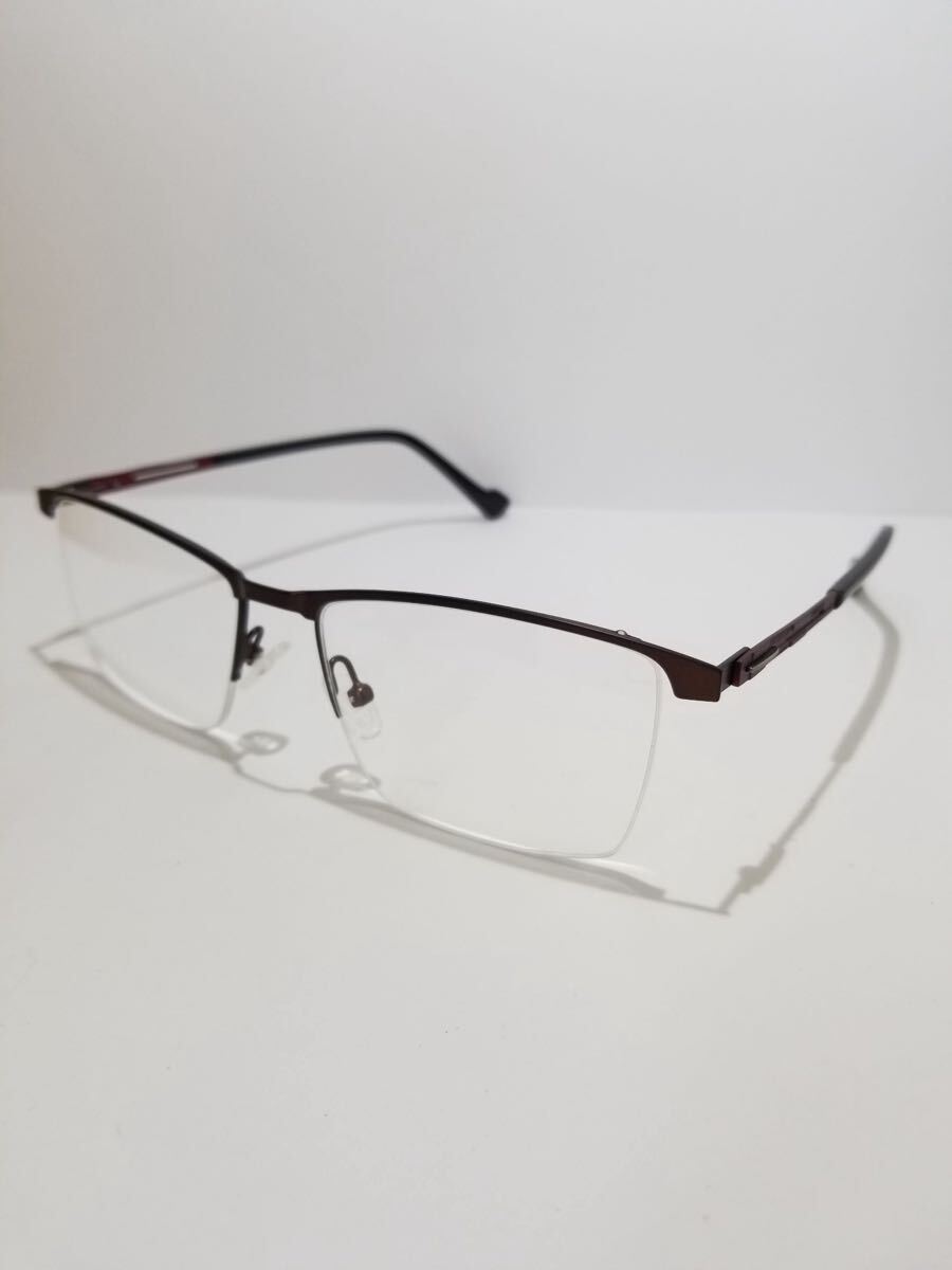 未使用 眼鏡 メガネフレーム TL3564 C2 ハーフリム チタンフレーム 55口17-145 CD-1