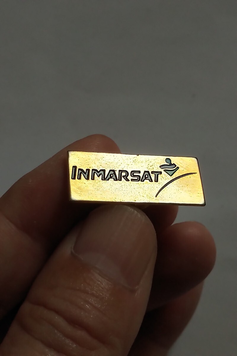 インマルサット INMARSAT ピンバッジ 衛星電話 KDDI iridium 船舶電話 レアなアイテム スラーヤ