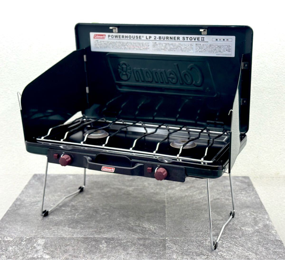 Coleman コールマン パワーハウス LP ツーバーナー POWERHOUSE コンロ 調理 アウトドア キャンプ用品■兵庫県姫路市から b1 25-3188